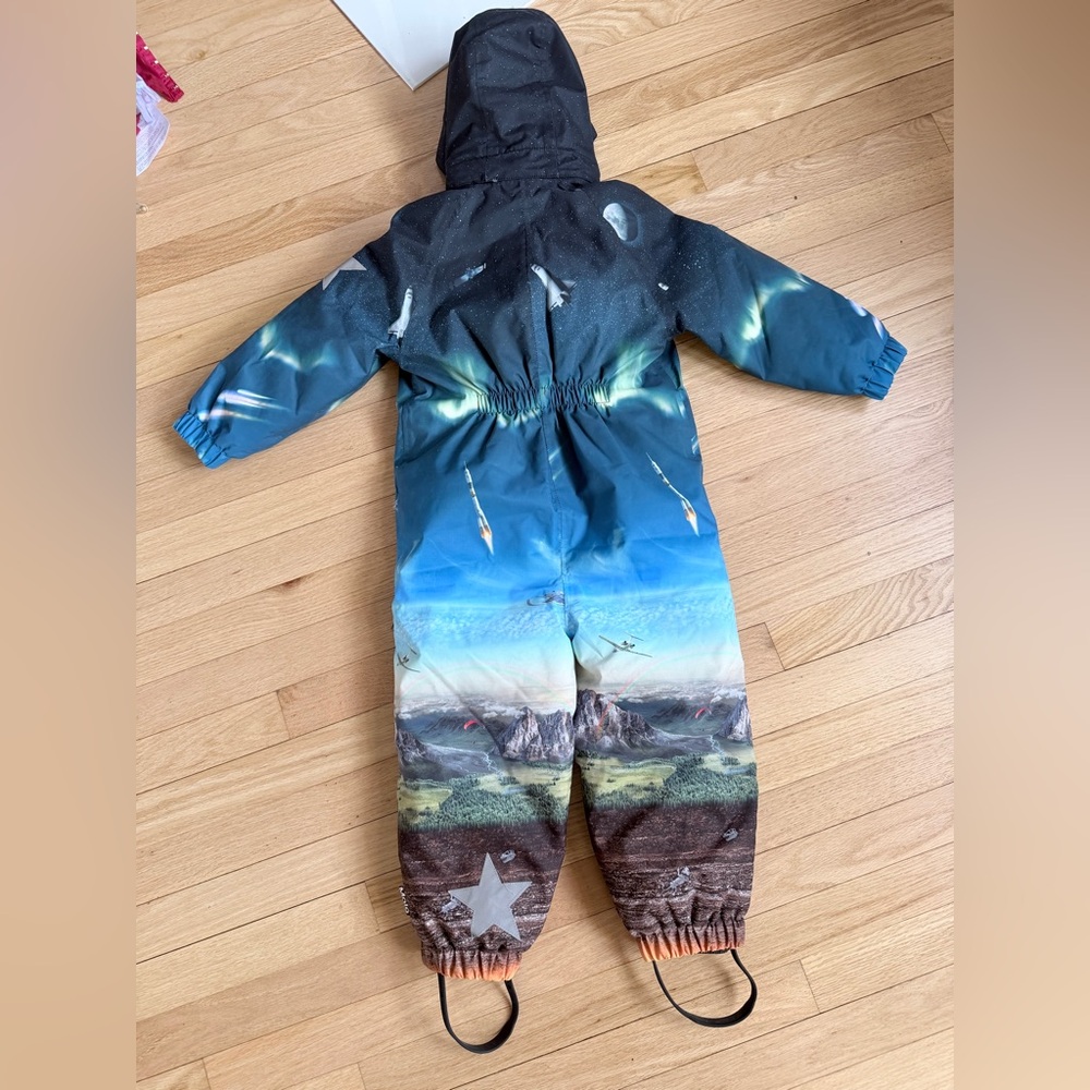 MOLO‎ SIZE 98 3 years Polar Entiery Recycled snowsuit with landscape print kids - Picture 3 of 6